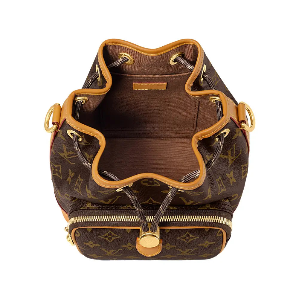 Louis Vuitton Noé Cargo Monogram Canvas Drawstring Bag Brown