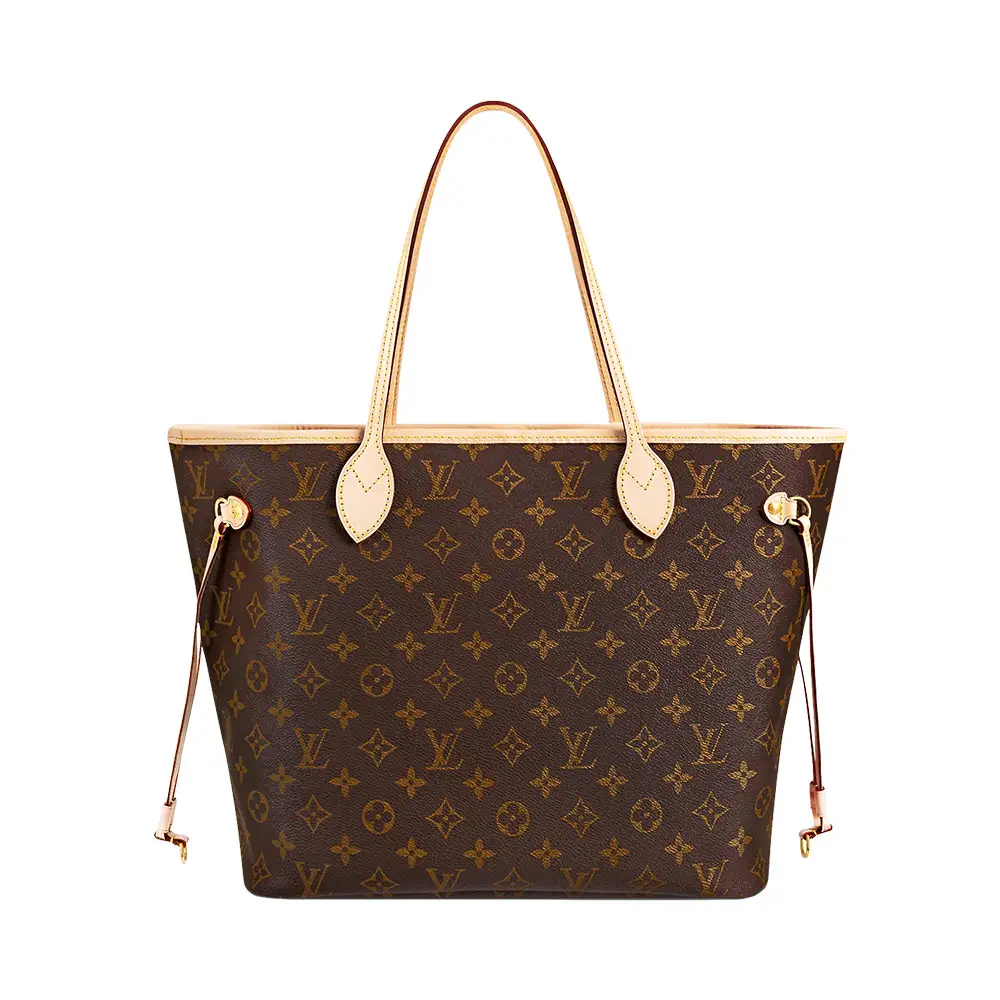 Louis Vuitton Neverfull MM Damier Ebene Tote Bag Cherry Inside