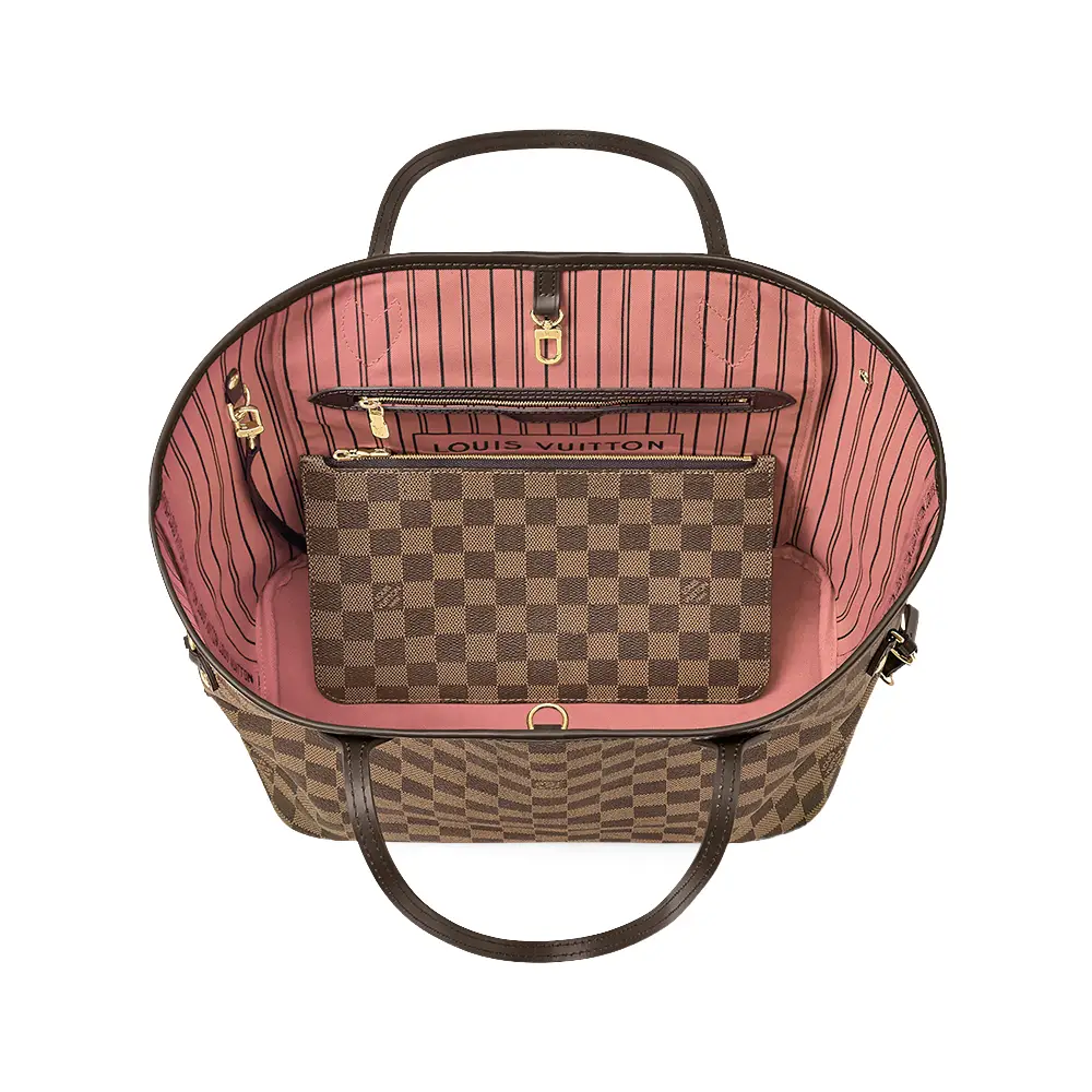 Louis vuitton tote with pink inside deals