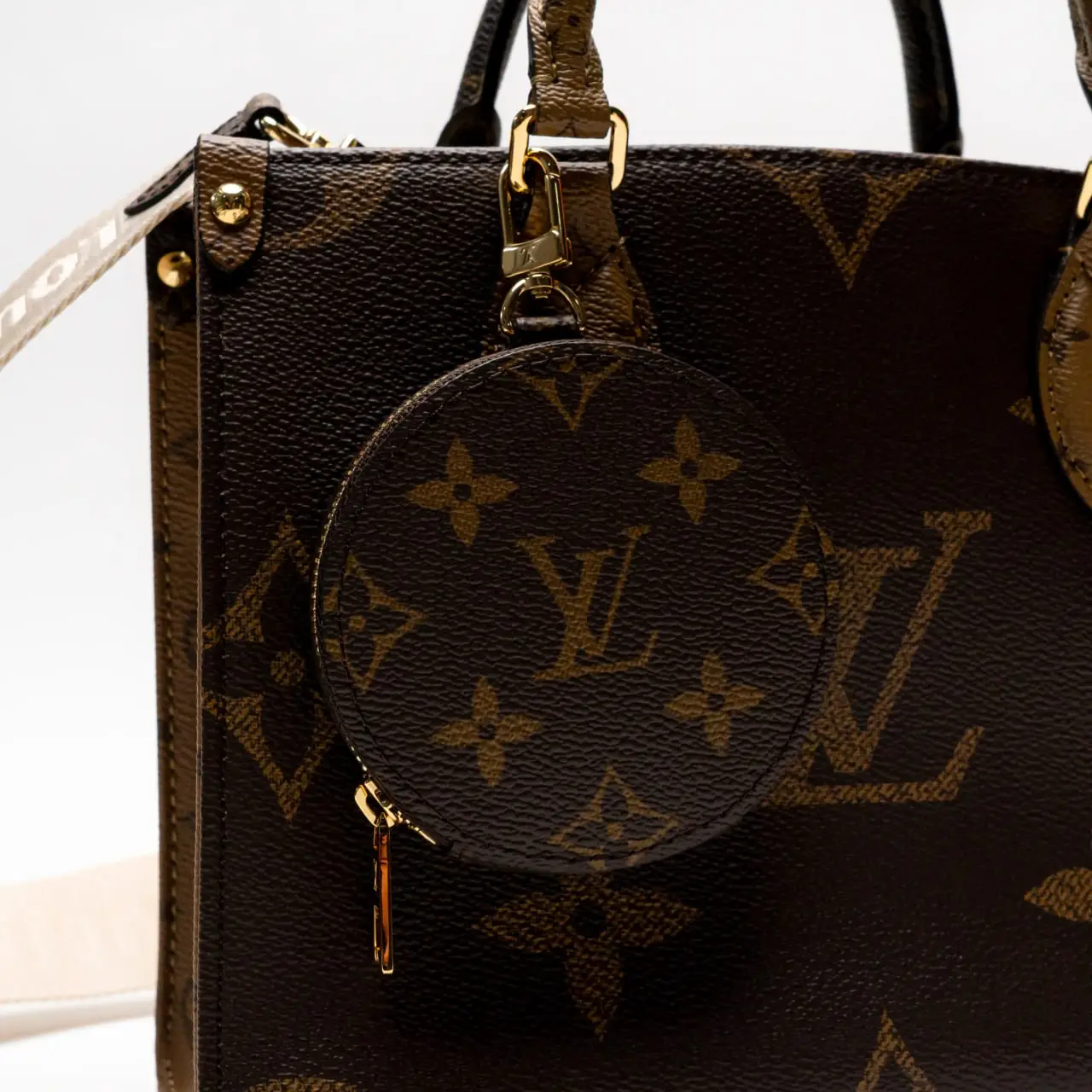 Louis Vuitton OnTheGo Tote Bag PM Monogram Medium Brown