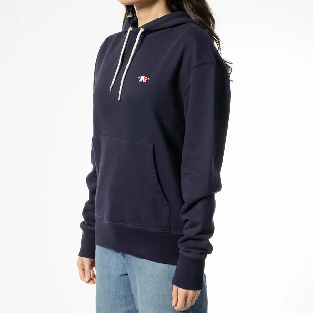 Maison Kitsune Tricolor Fox Patch Classic Hoodie Blue – voilà.id Maison Kitsune Tricolor Fox Patch Classic Hoodie Blue – voilà.id