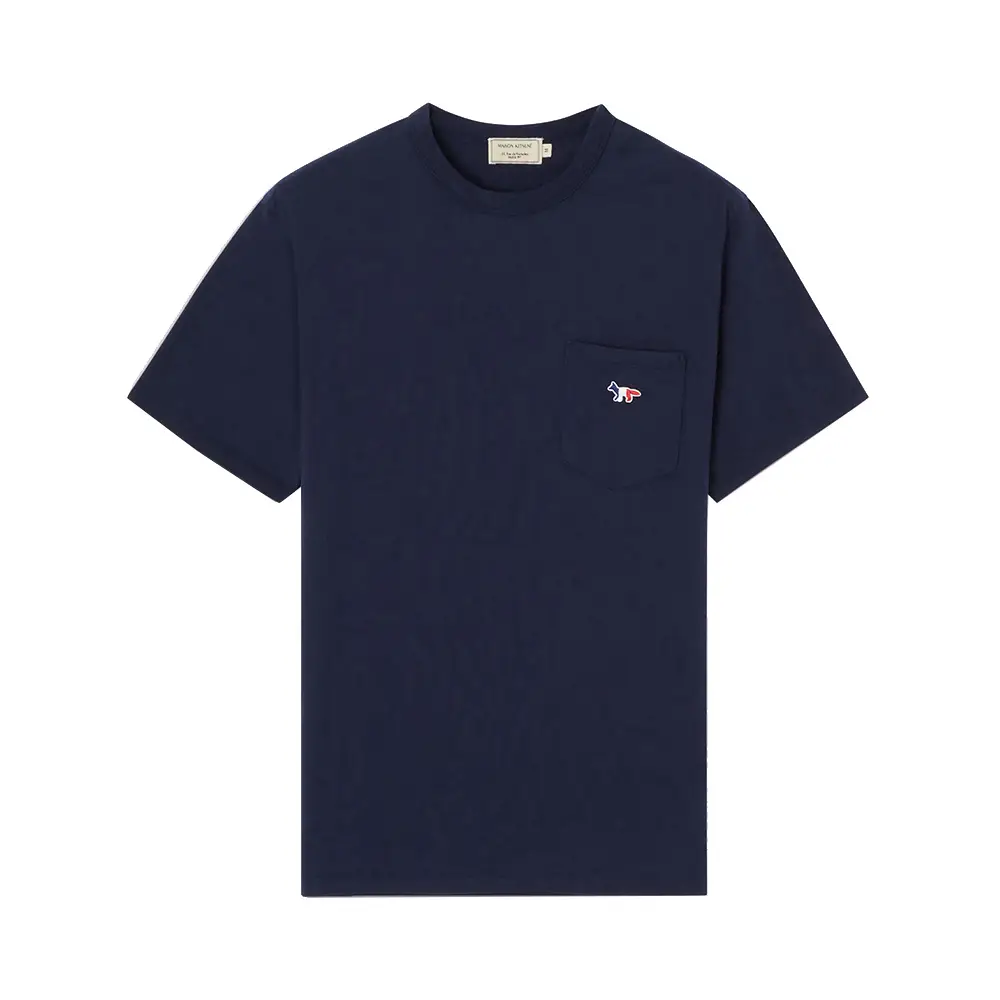 Maison Kitsune Fox Head Patch T-Shirt Navy – voilà.id