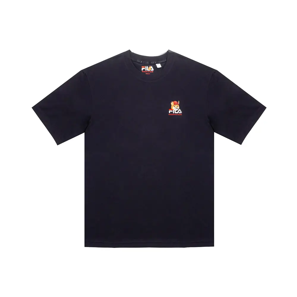Maison Kitsune Fox Head Patch T-Shirt Navy – voilà.id