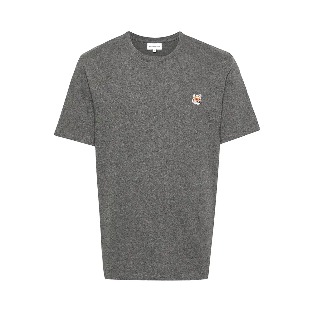 Maison Kitsuné Fox Head Patch Regular T-Shirt Black – voilà.id