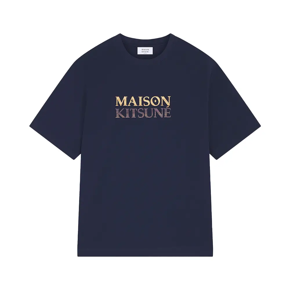 Tシャツ・カットソー MAISON KITSUNE Men T-shirt Blue LM00104KJ0008 P476 Fit Guide - TEE SHIRT | Maison Kitsuné