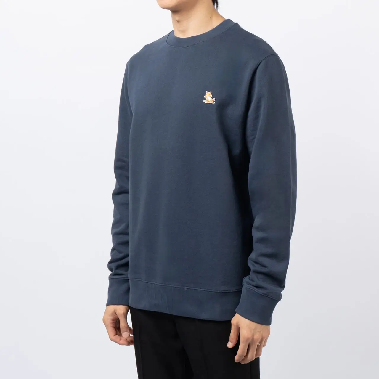 Maison Kitsuné Chillax Patch Regular Sweatshirt Ink Blue