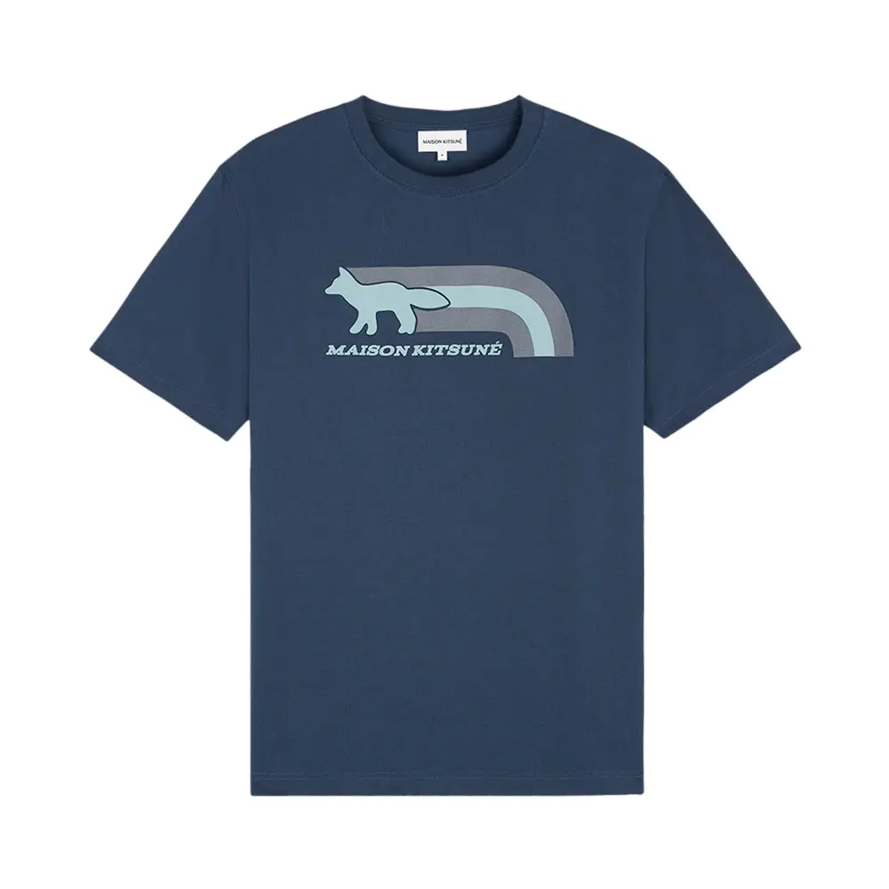Tシャツ・カットソー Maison Kitsune \"Flash Fox\" t-shirt with raglan sleeves MAISON KITSUNE メゾンキツネ メンズVネックロングTシャツ