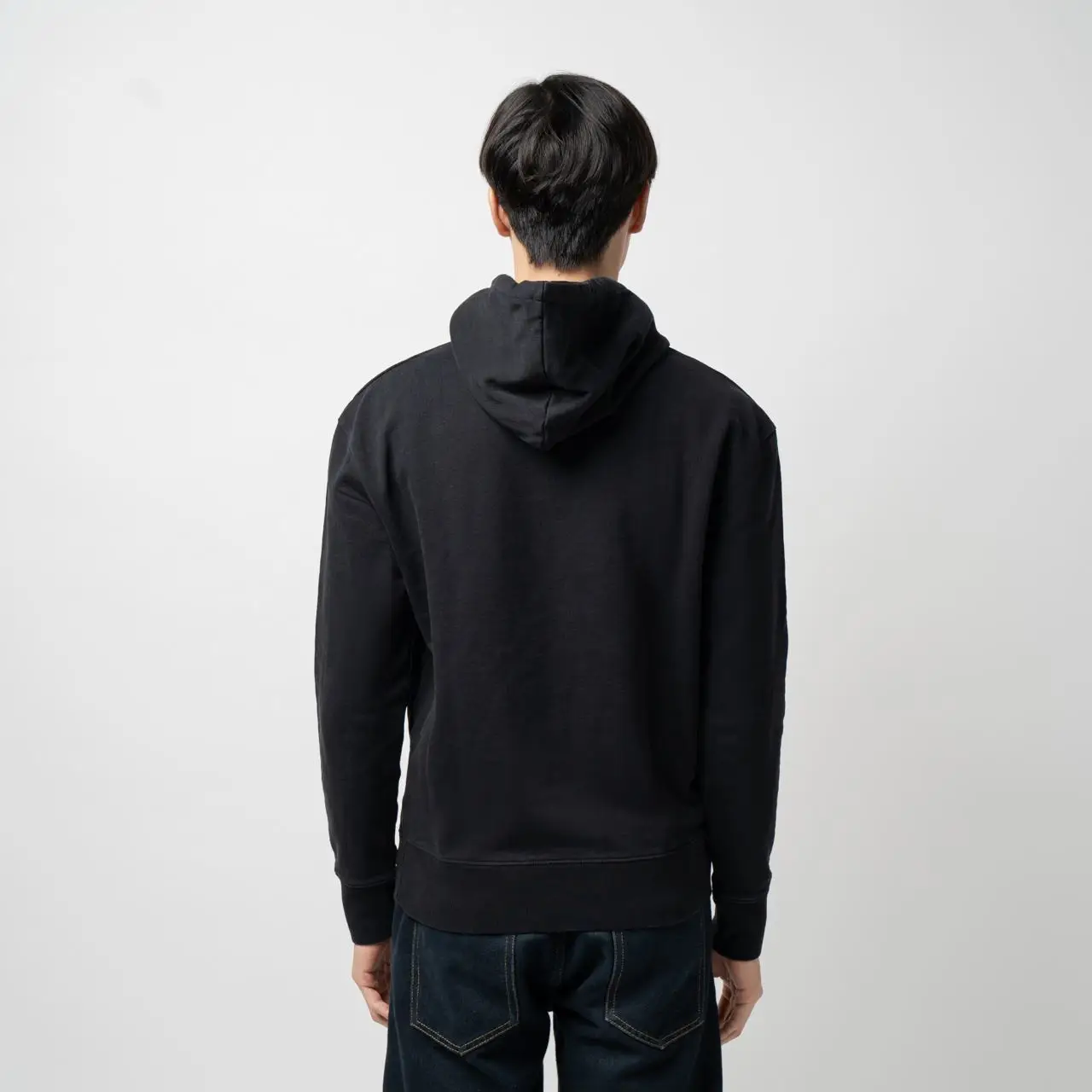 Maison Kitsune Tricolor Fox Patch Classic Hoodie Black