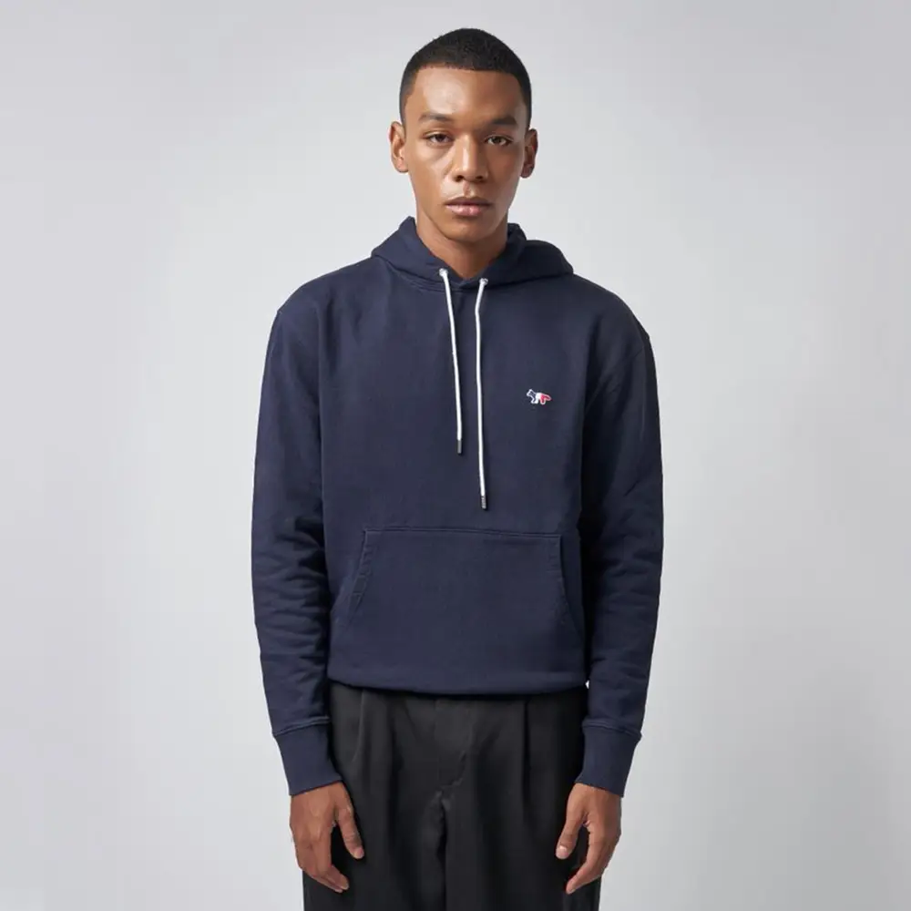 パーカー・フーディ Maison Kitsune Tricolor Fox Patch Hoodie Navy Maison Kitsune Tricolor Fox Patch Classic Hoodie Blue – voilà.id