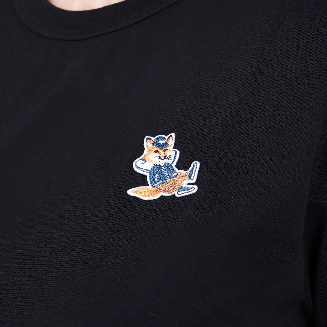 Maison Kitsune/(M)FLASH FOX RAGLAN LONG SLEEVES TEE-SHIRT