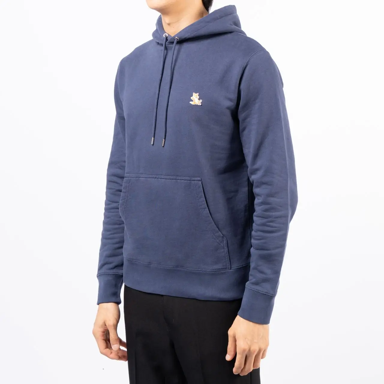 Maison Kitsuné Chillax Patch Regular Hoodie Eclipse Blue Maison Kitsuné Chillax Patch Regular Hoodie Eclipse Blue