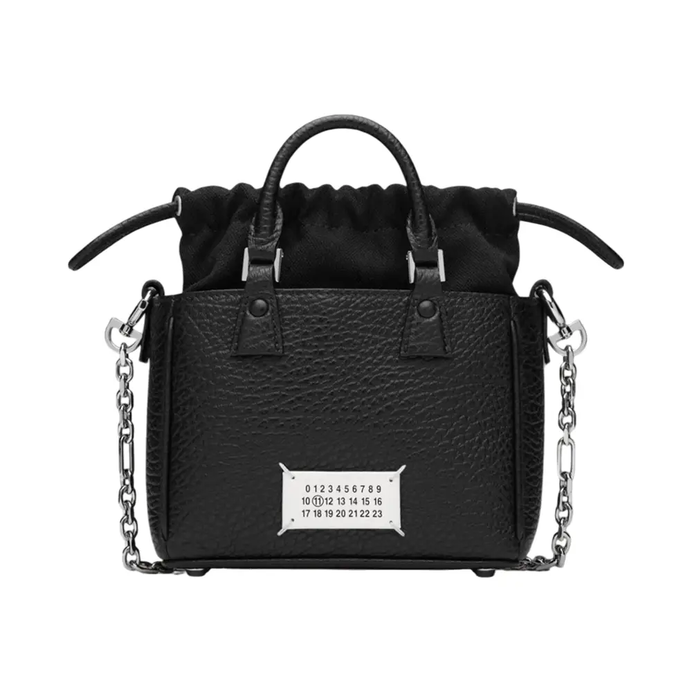 直営店▲Maison Margiela▲5AC tote horizontal Maison Margiela Large 5AC Leather Tote Bag | Black | FARFETCH