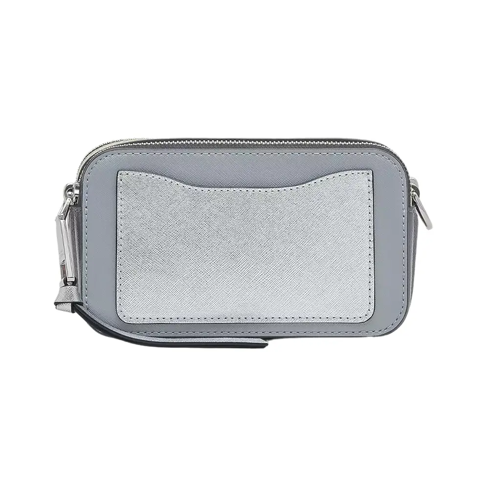 Marc Jacobs Gotham Gray leather Wallet on a Strap popular EUC $260 crossbody purse bag