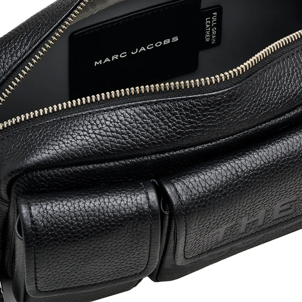 Marc Jacobs The Leather Cargo Bag Black – voilà.id