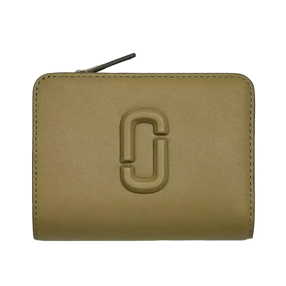 MARC online JACOBS Snapshot Compact Leather Wallet Beige and Cream