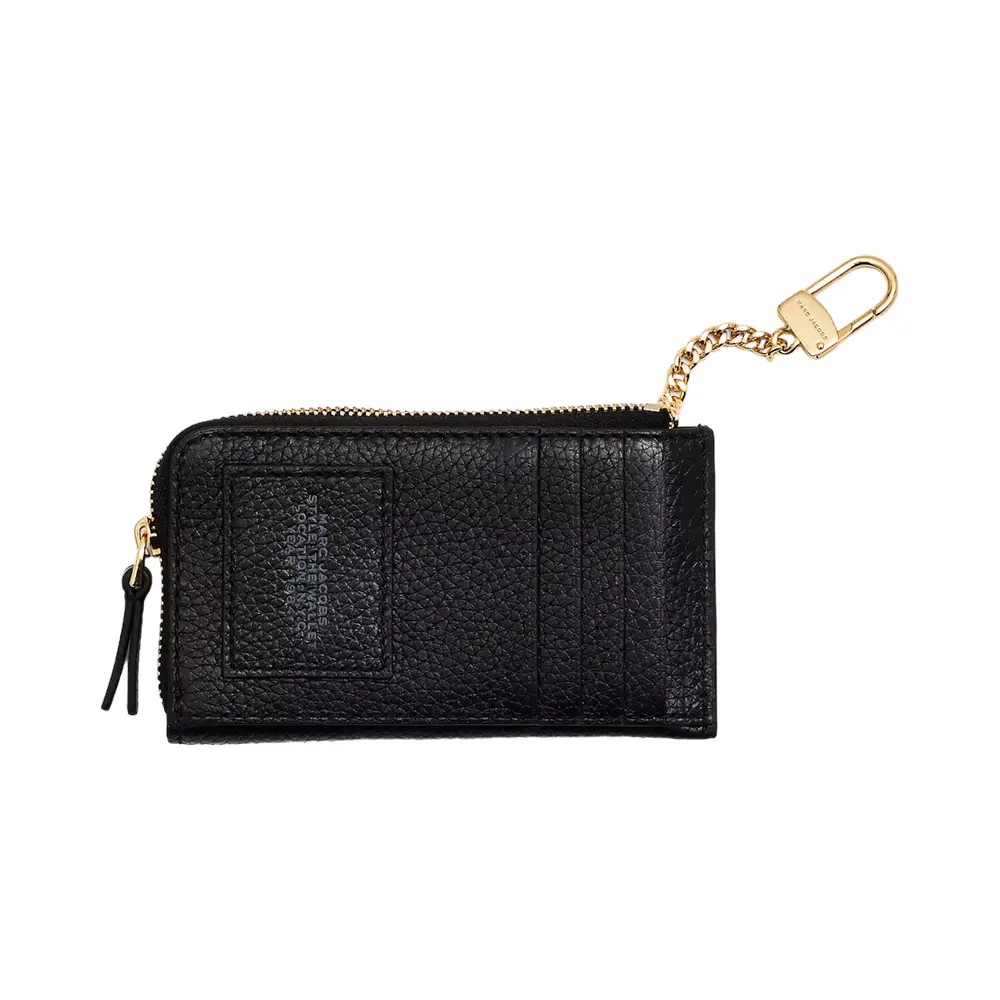 Marc Jacobs The Leather Top Zip Multi Wallet Black – voilà.id