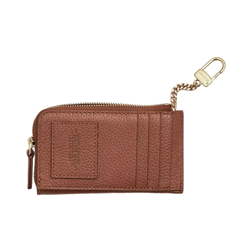 Marc Jacobs The Leather Top Zip Multi Wallet Argan Oil