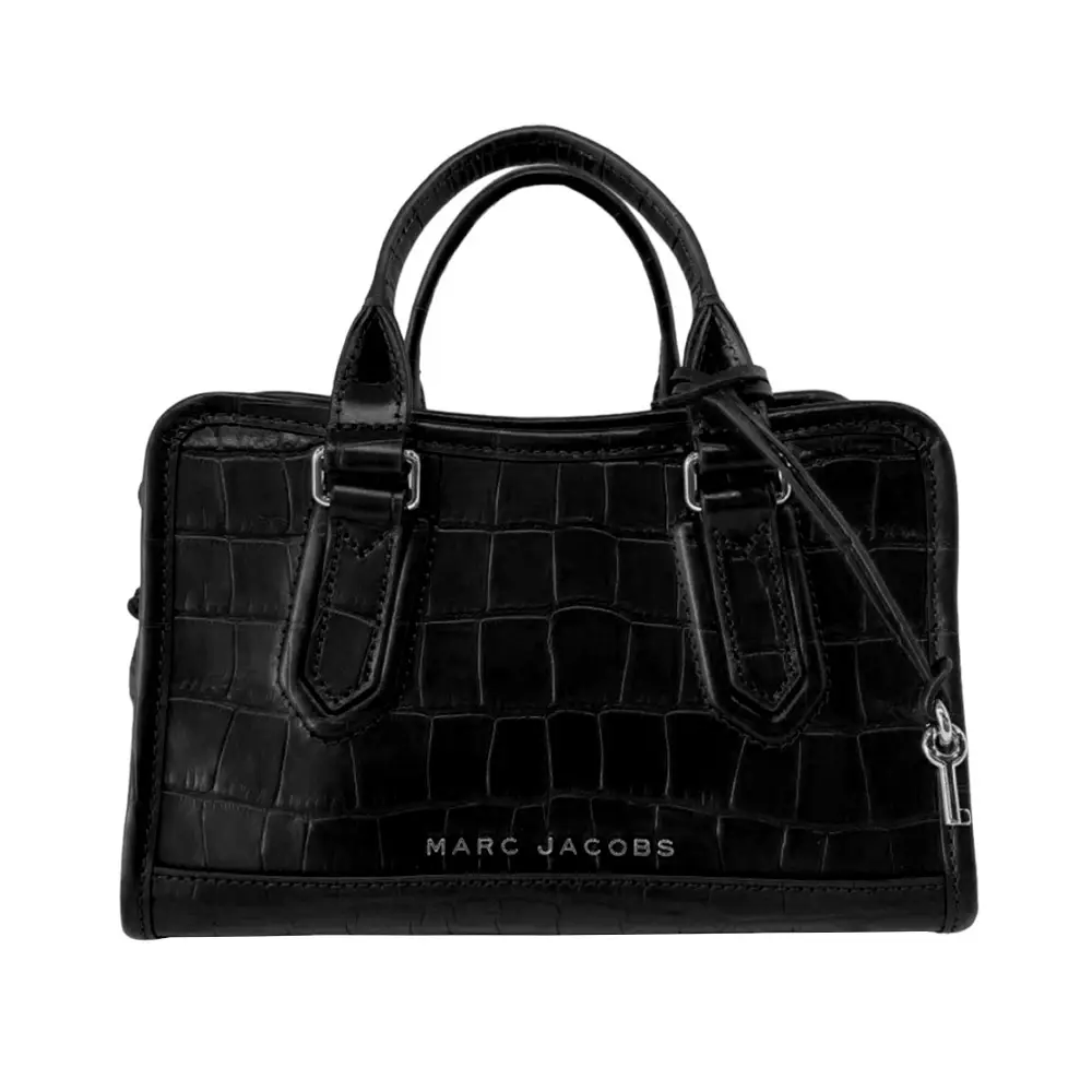 Marc Jacobs Drifter Croco Small Satchel Black – voilà.id