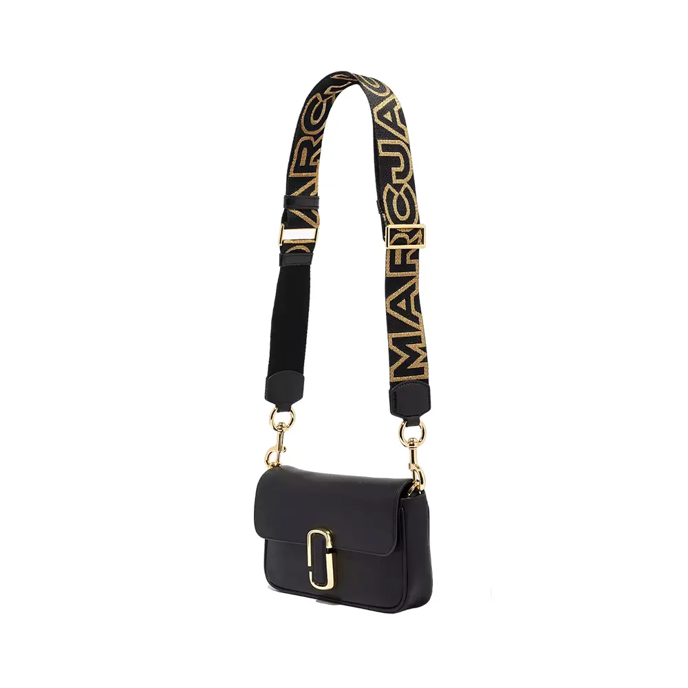 Marc Jacobs The Strap Outline Logo Black Gold – voilà.id