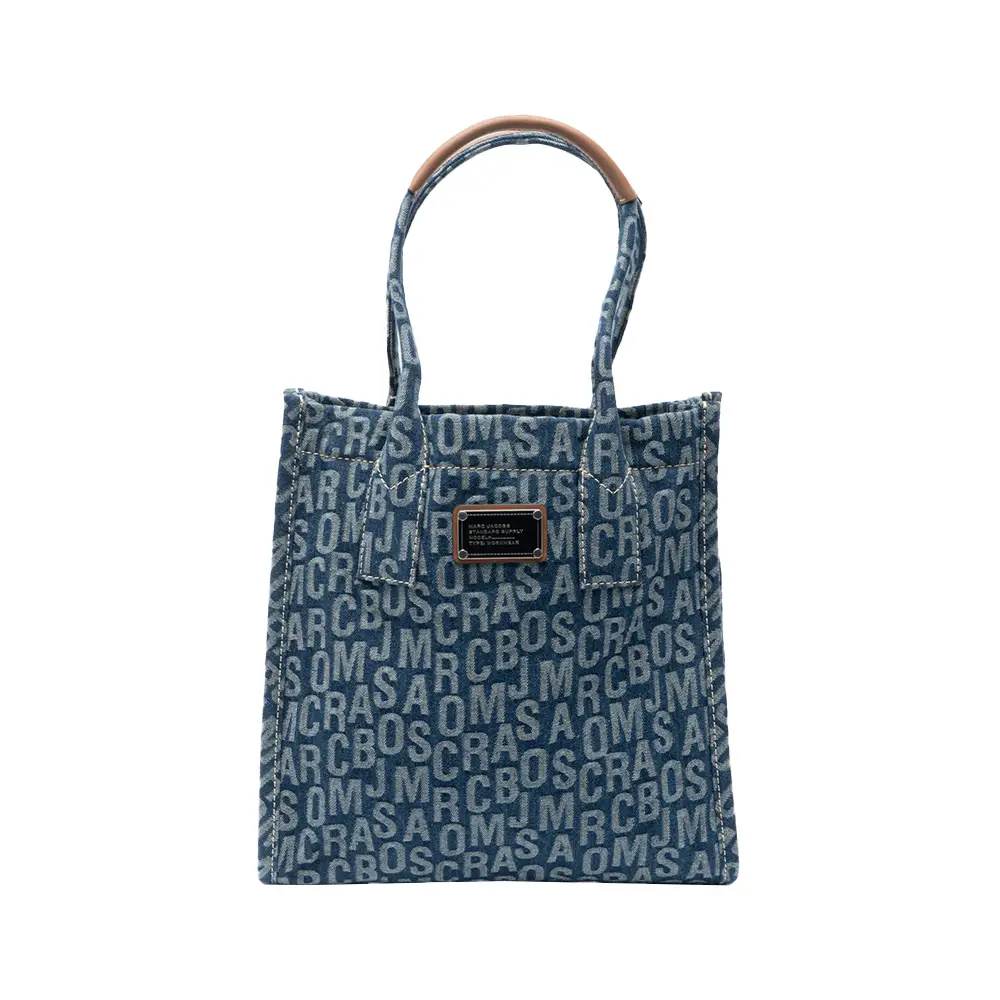 Marc Jacobs Monogram Denim Tote Bag Navy – voilà.id