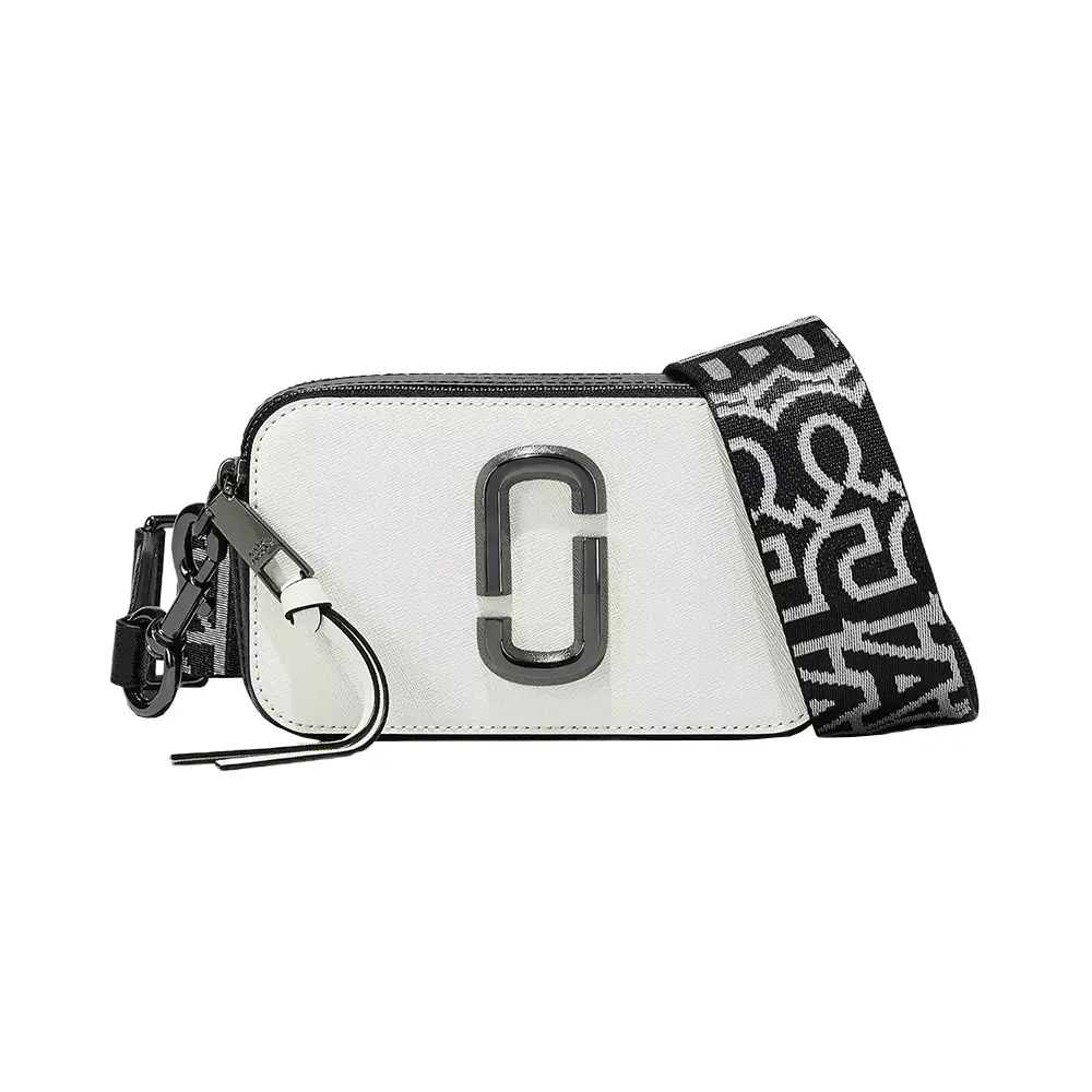 Marc Jacobs The Bi-Color Snapshot Camera Bag Black/White – voilà.id
