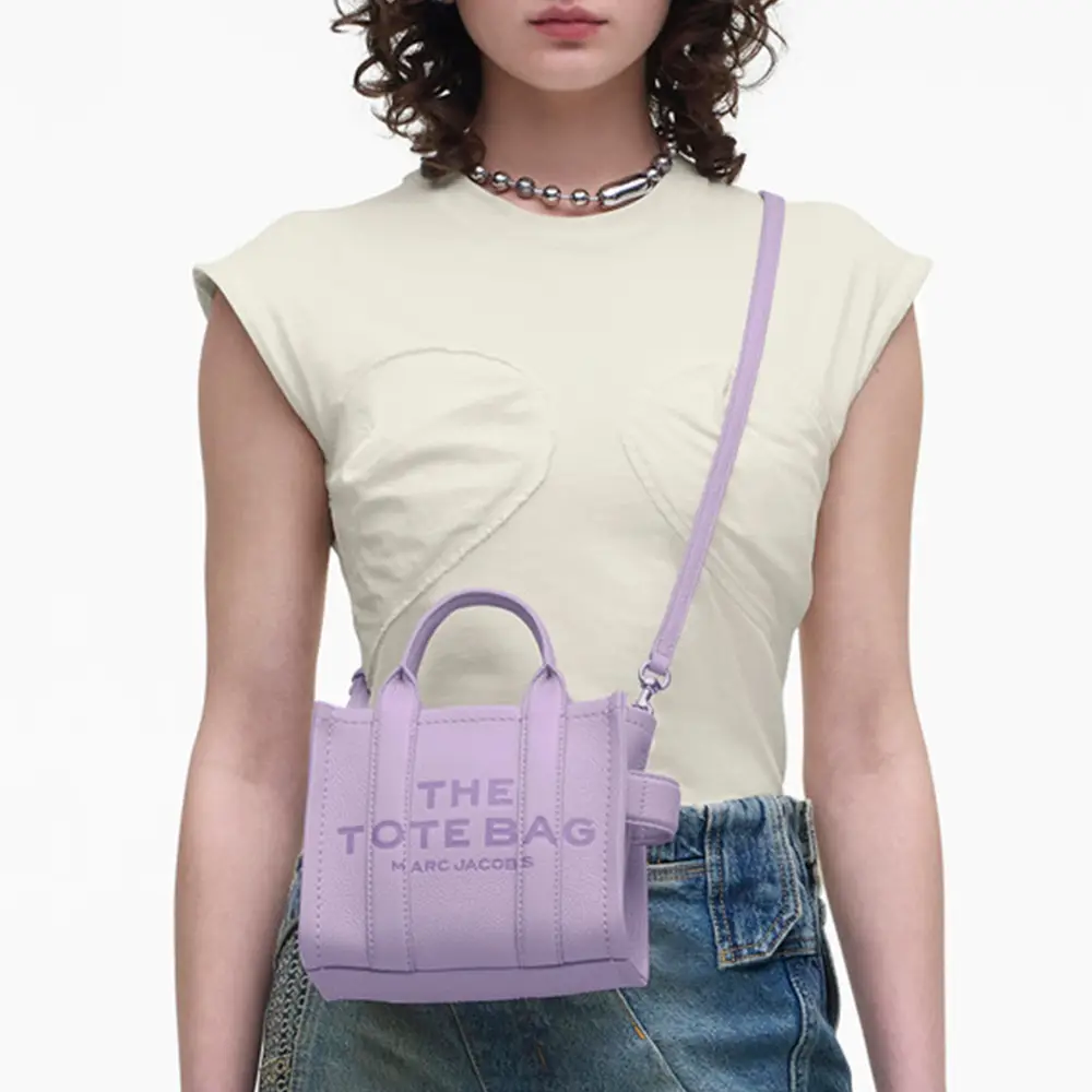 Marc Jacobs The Leather Mini Tote Bag Wisteria – voilà.id