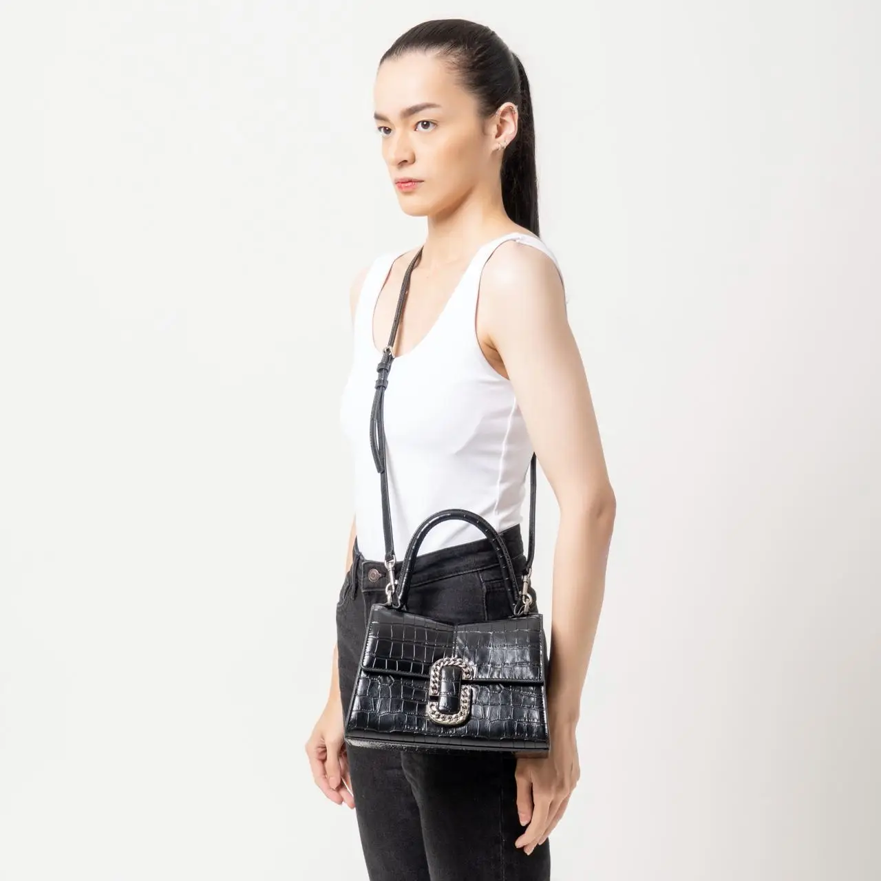 ★Marc Jacobs★9月8日まで特価★The St. Top Handle L Marc Jacobs The St. Marc Top-Handle White One Size: Handbags