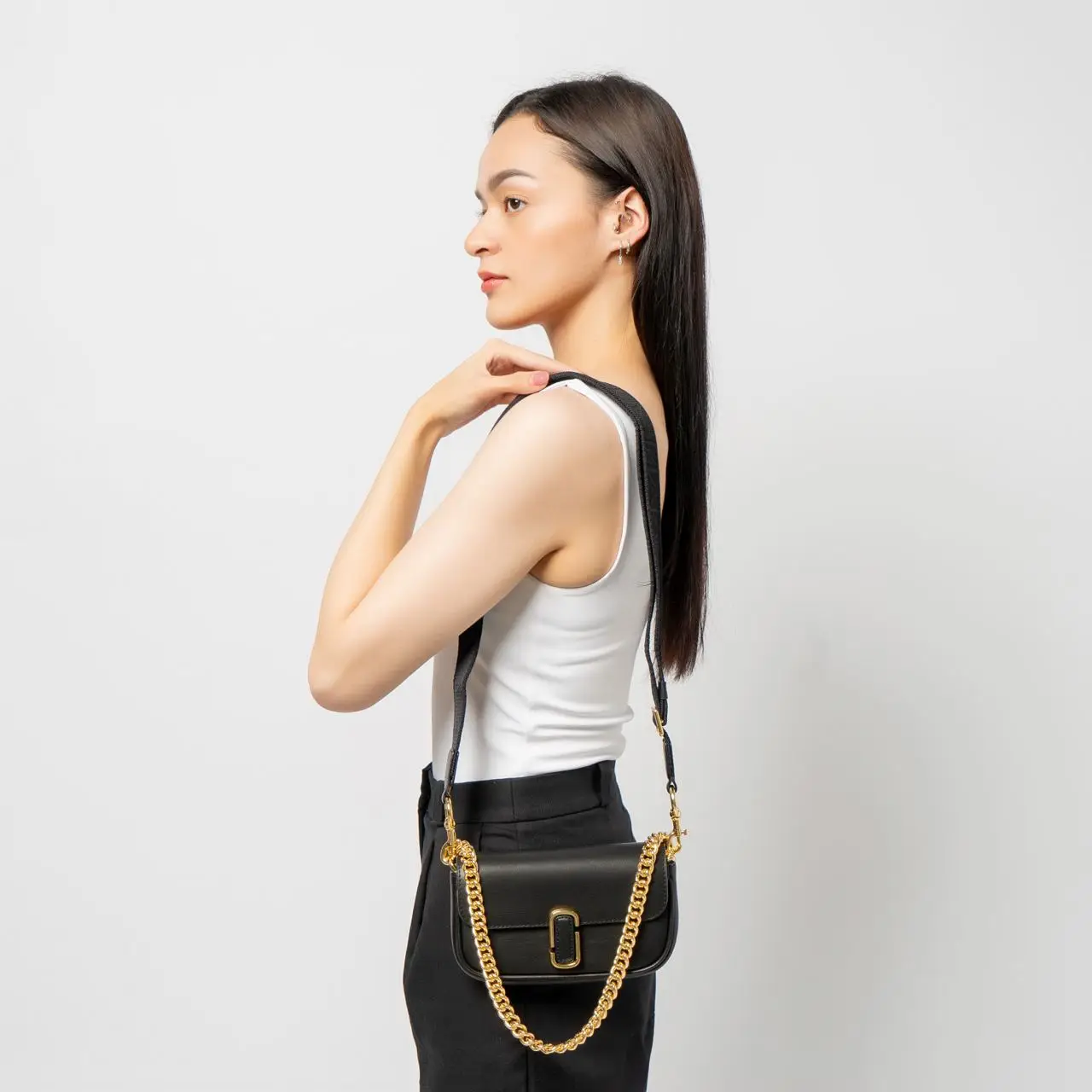 Marc Jacobs The J Marc Mini Shoulder Bag with Maxi Logo