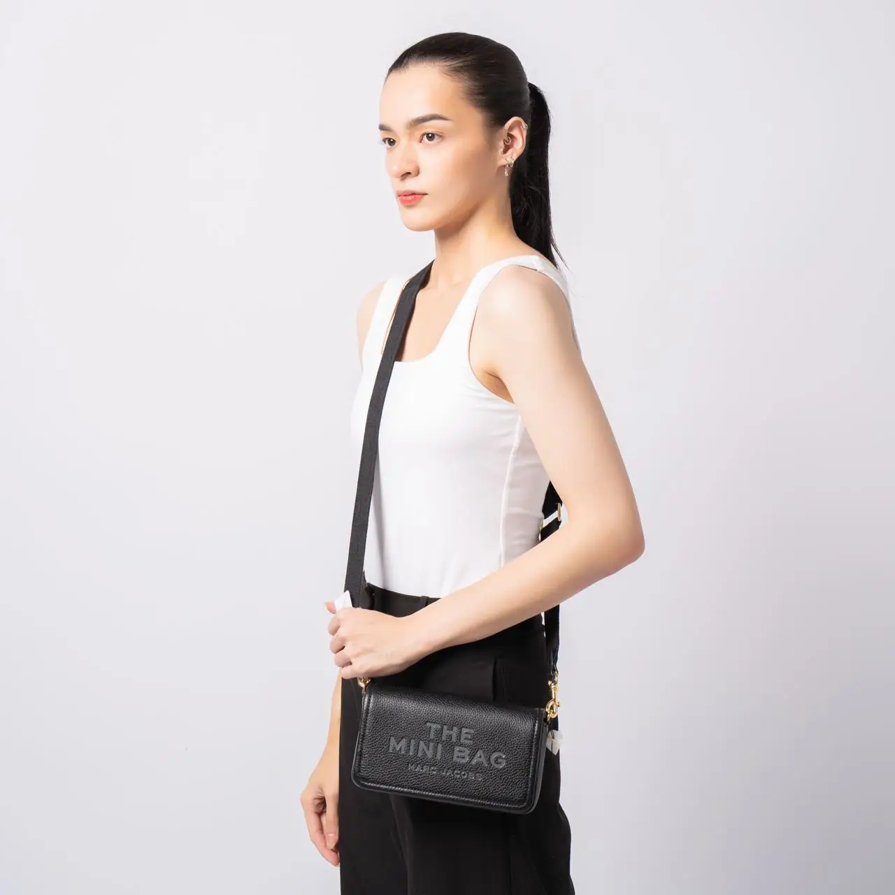 トートバッグ Marc Jacobs The Mini Dual Bag - Leather - Black Marc Jacobs The Mini Dual Bag | Neiman Marcus