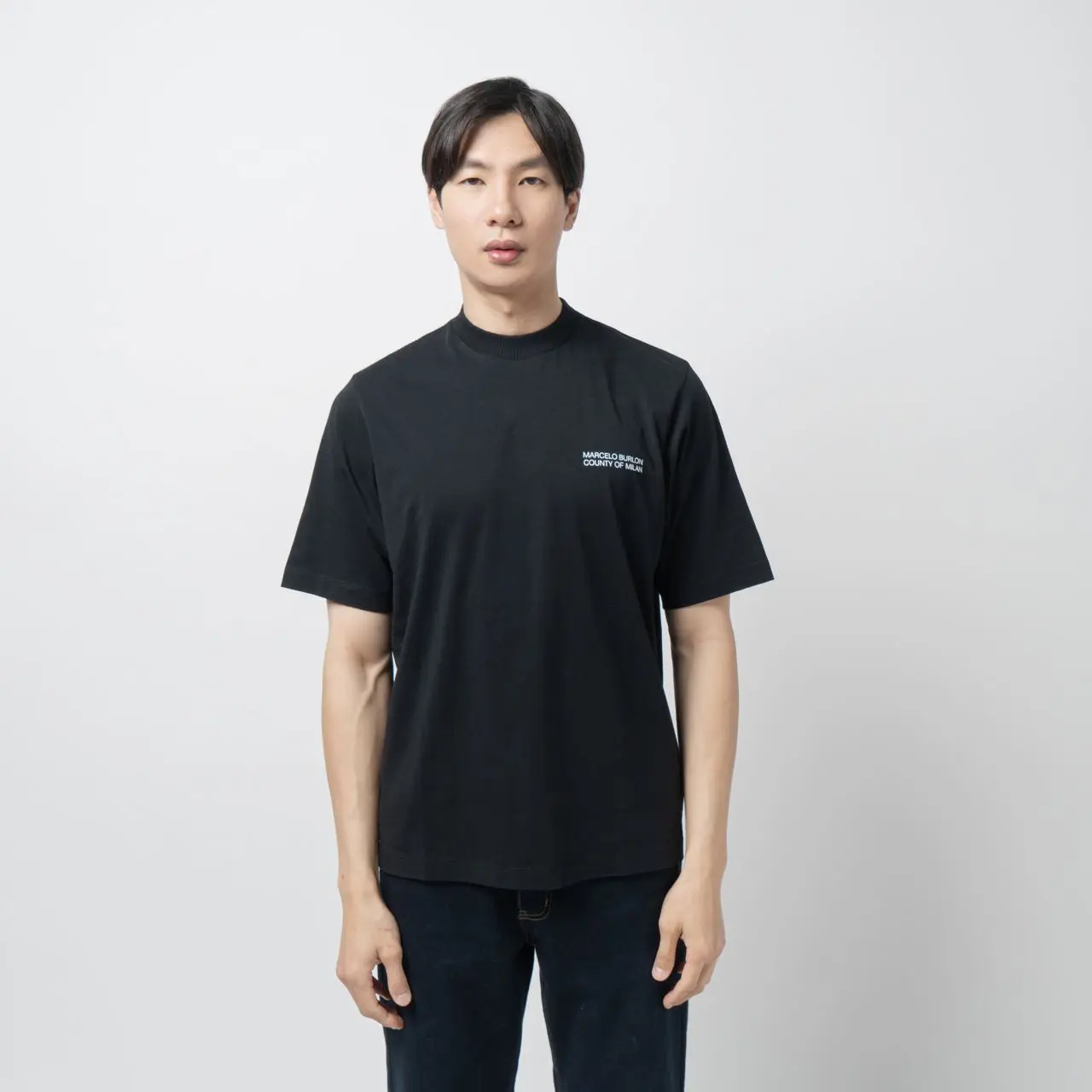 Tシャツ・カットソー MARCELO BURLON Men T Shirts CMAA054F23JER0041033 Black MARCELO BURLON Men T Shirts CMAA054F23JER0041033 Black