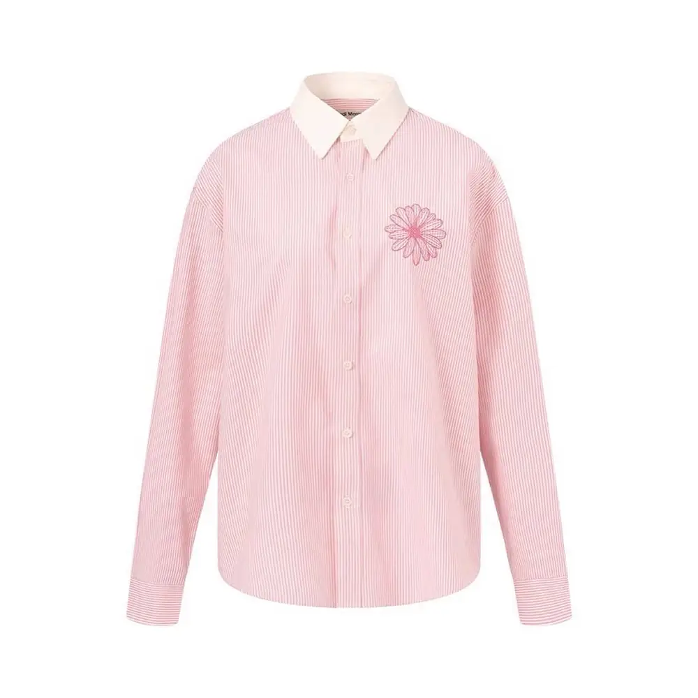 Mardi Mercredi OXFORD SHIRT STRIPE ピンク READY MARDI MERCREDI OXFORD SHIRT STRIPE - PINK BLUE ALL ITEMS