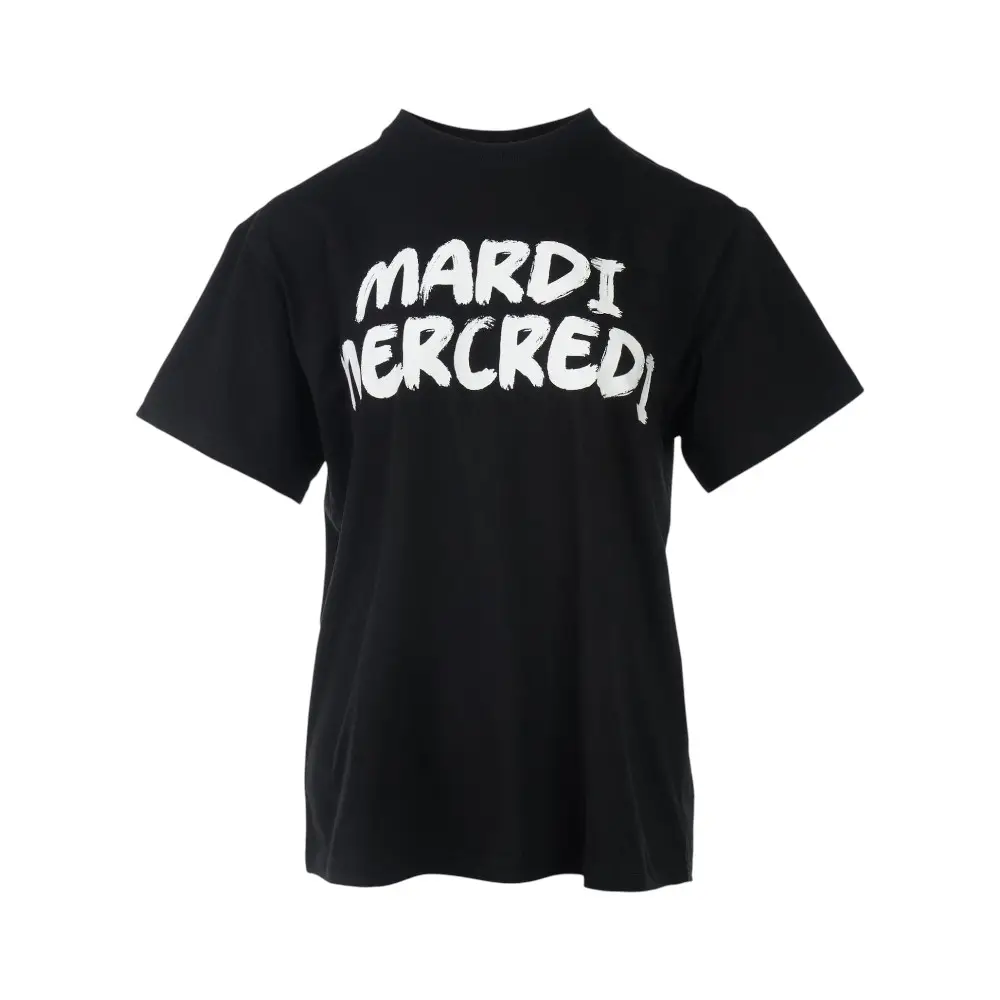 Mardi Mercredi TSHIRT UNIV 【BLACK WHITE】 MARDI MERCREDI T-Shirt Univ – Belle Korea