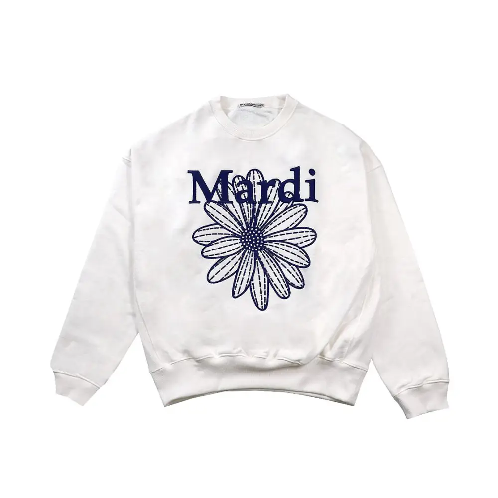 ●Mardi Mercredi●UNISEX SWEATSHIRT FLOWER_HEATHER PURPLE Buy Mardi Mercredi Sweatshirt Flower Mardi _Heather Purple