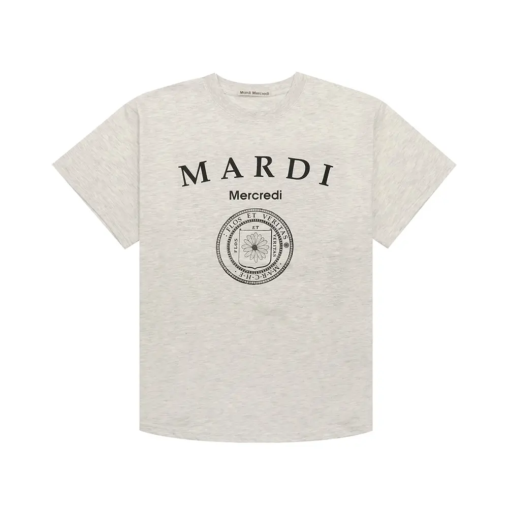 MardiMercredi TSHIRT UNIV【OATMEAL BLACK】 Amazon.co.jp: Mardi Mercredi UNIV TSHIRT T-shirt (OATMEAL