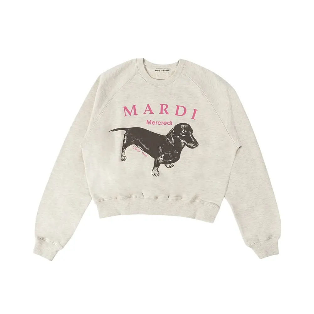 Mardi Mercredi Ddanji Sweatshirt Oatmeal Pink – voilà.id