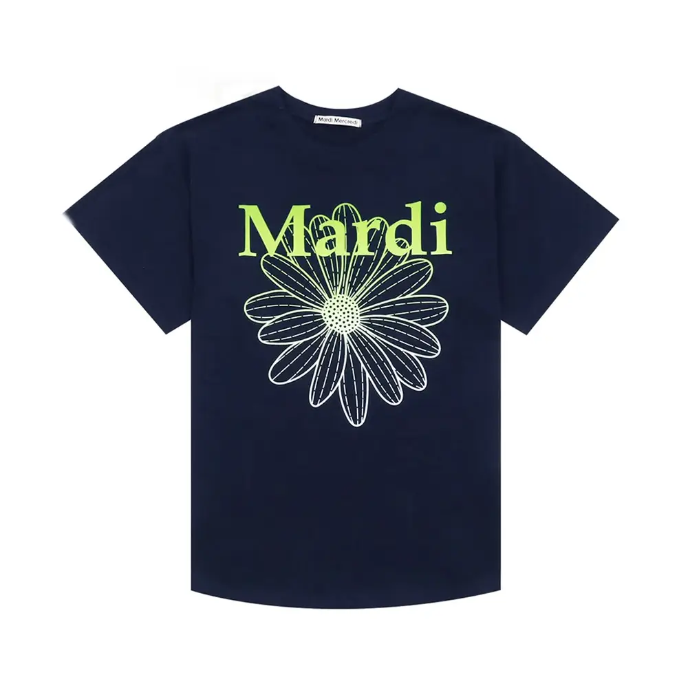 Mardi Mercredi Gradation Flower T-Shirt Black/Pink – voilà.id