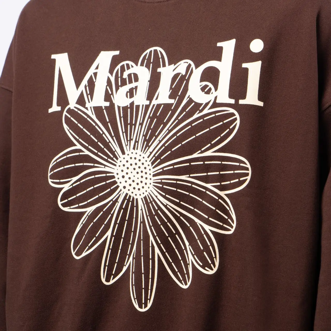 Mardi Mercredi Flower Sweatshirt Brown/Cream – voilà.id