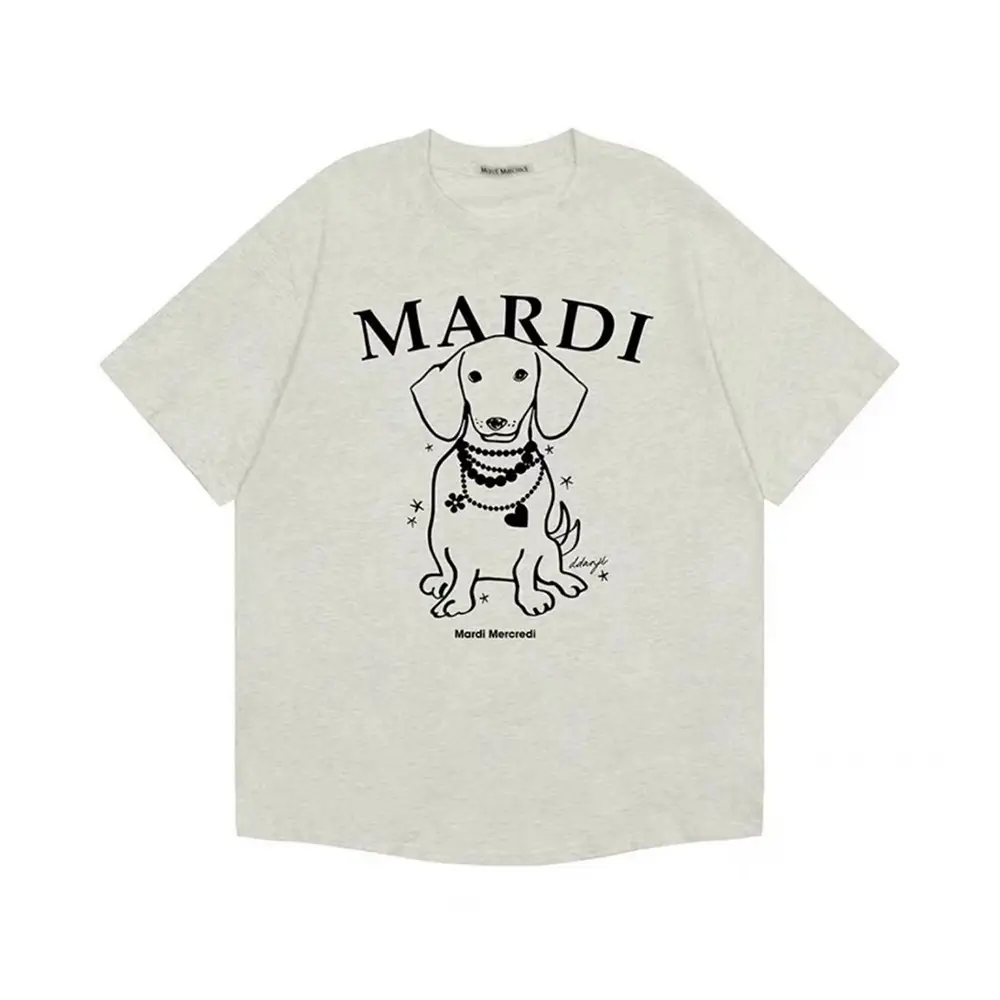 ●Mardi Mercredi●UNISEX SHIRT NEEDLEWORK+BERMUDA SET_GREY ○Mardi Mercredi○UNISEX SHIRT NEEDLEWORK+BERMUDA SET_GREY
