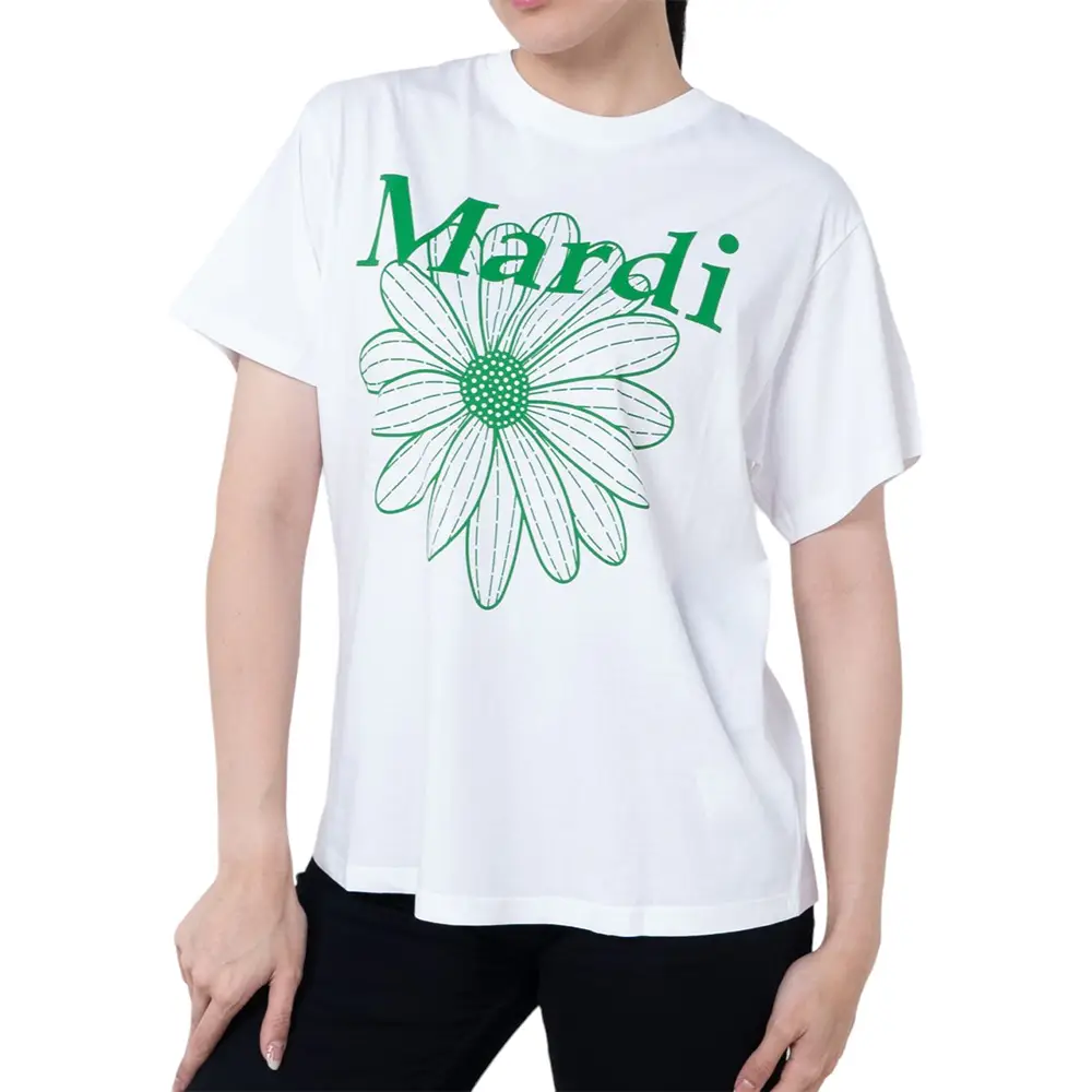 ●Mardi Mercredi●UNISEX TSHIRT TURNTABLE LOGO_WHITE UNISEX TSHIRT MARDI MERCREDI | TW RECORDS_WHITE - MARDI MERCREDI