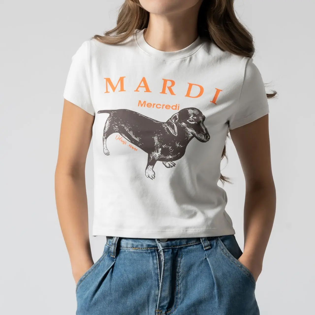 tシャツ CROPPED TSHIRT DDANJI レディース メンズ CROPPED TSHIRT DDANJI（Tシャツ/カットソー）｜Mardi Mercredi