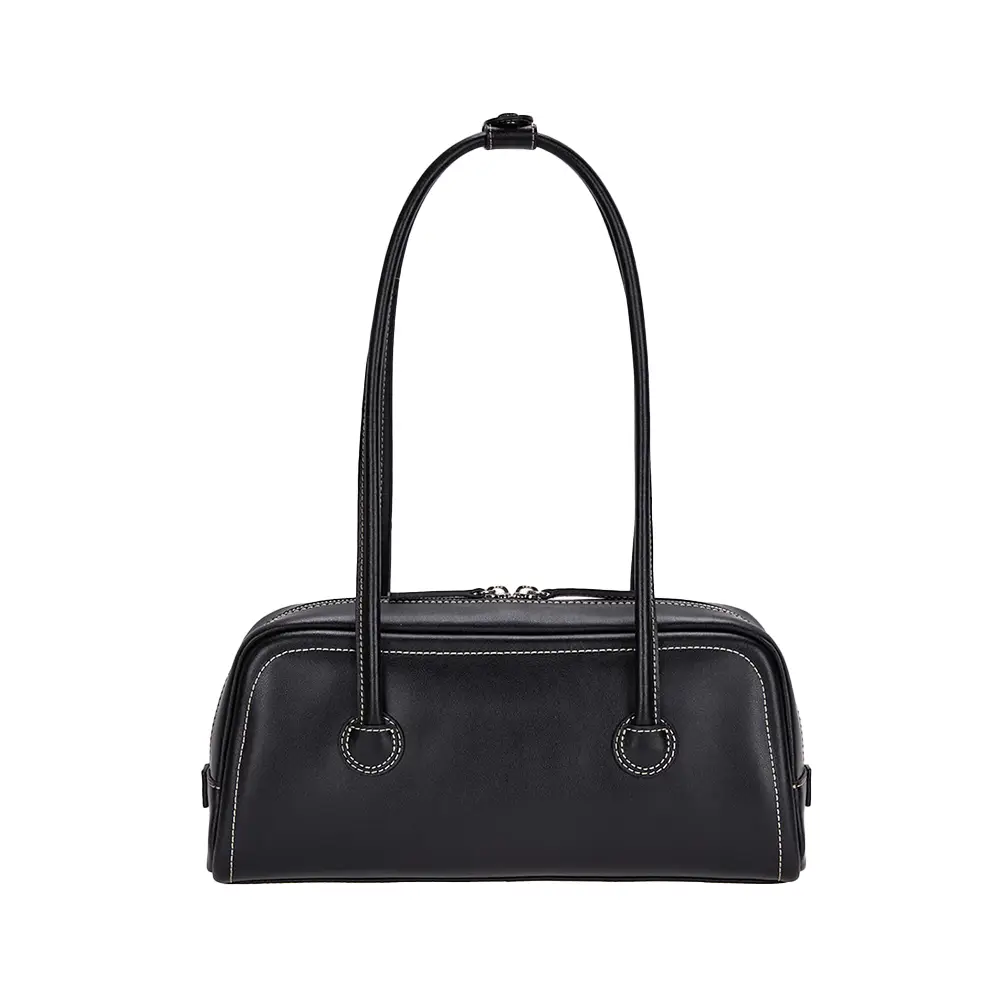 Marge Sherwood Soft Baguette Bag Plain Leather Black – voilà.id