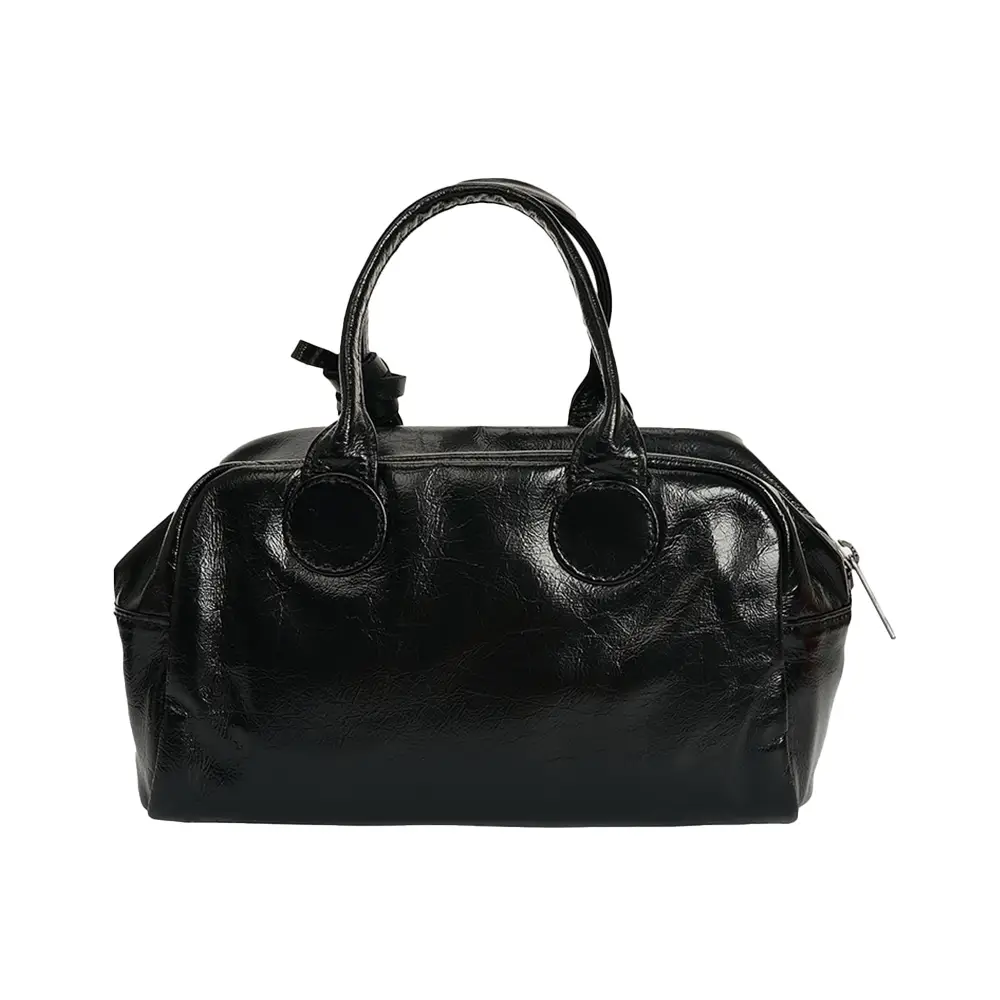 トートバッグ [Margesherwood] / SOFT BOWLING BAG / black soft crinkle Margesherwood Soft Bowling Bag Crinkle Black – voilà.id