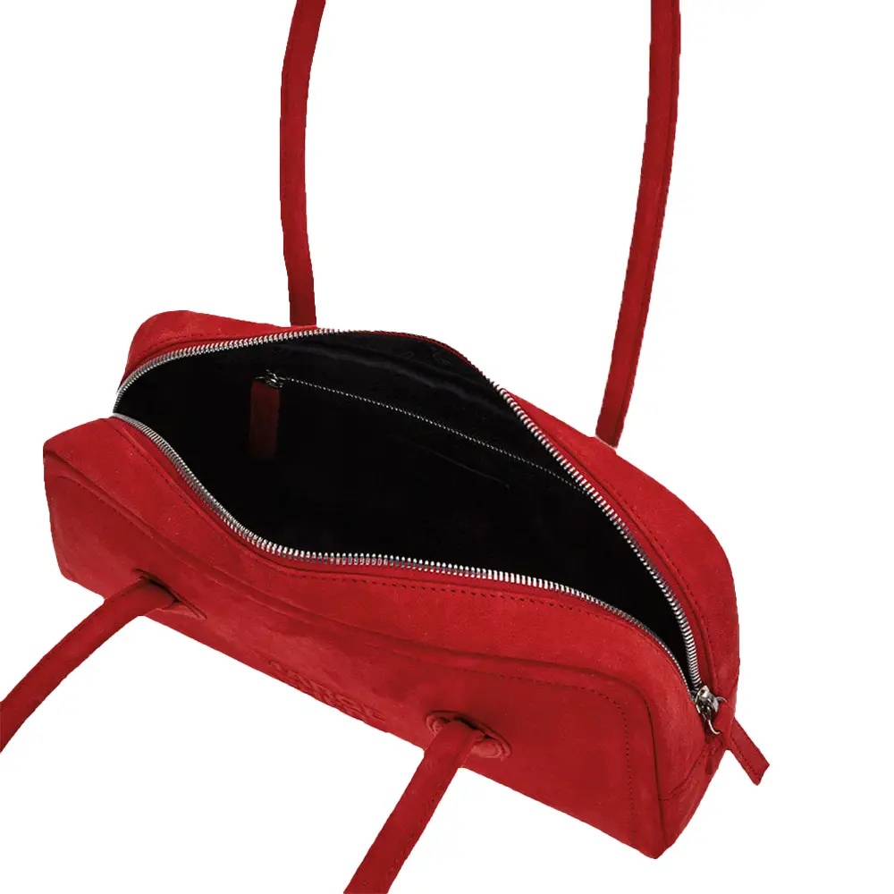 トートバッグ [Margesherwood] / SOFT BOWLING BAG / red suede MARGESHERWOOD] SOFT BOWLING BAG ☆大人気☆ (MARGE SHERWOOD