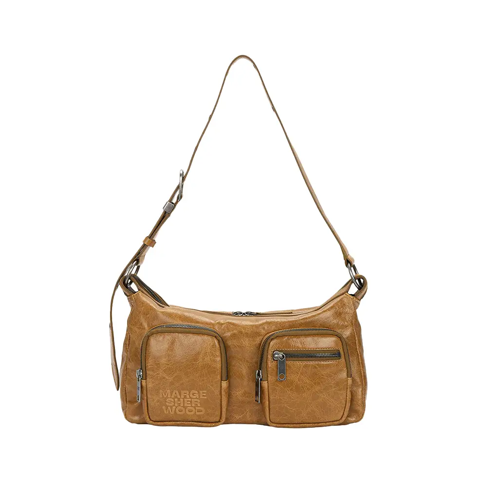 Atelier de LUMEN Arete Leather Shoulder Bag Brushed Brown Atelier de LUMEN Arete Leather Shoulder Bag Brushed Brown