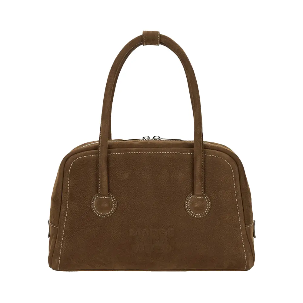 Margesher wood tote chestnut Mini ハンドバッグ Margesherwood soft tote mini handbag brown chestnut nubuck