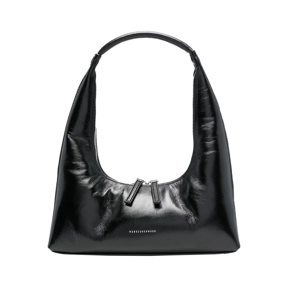 Margesherwood Hobo Shoulder Bag Dark Brown Crinkle – voilà.id