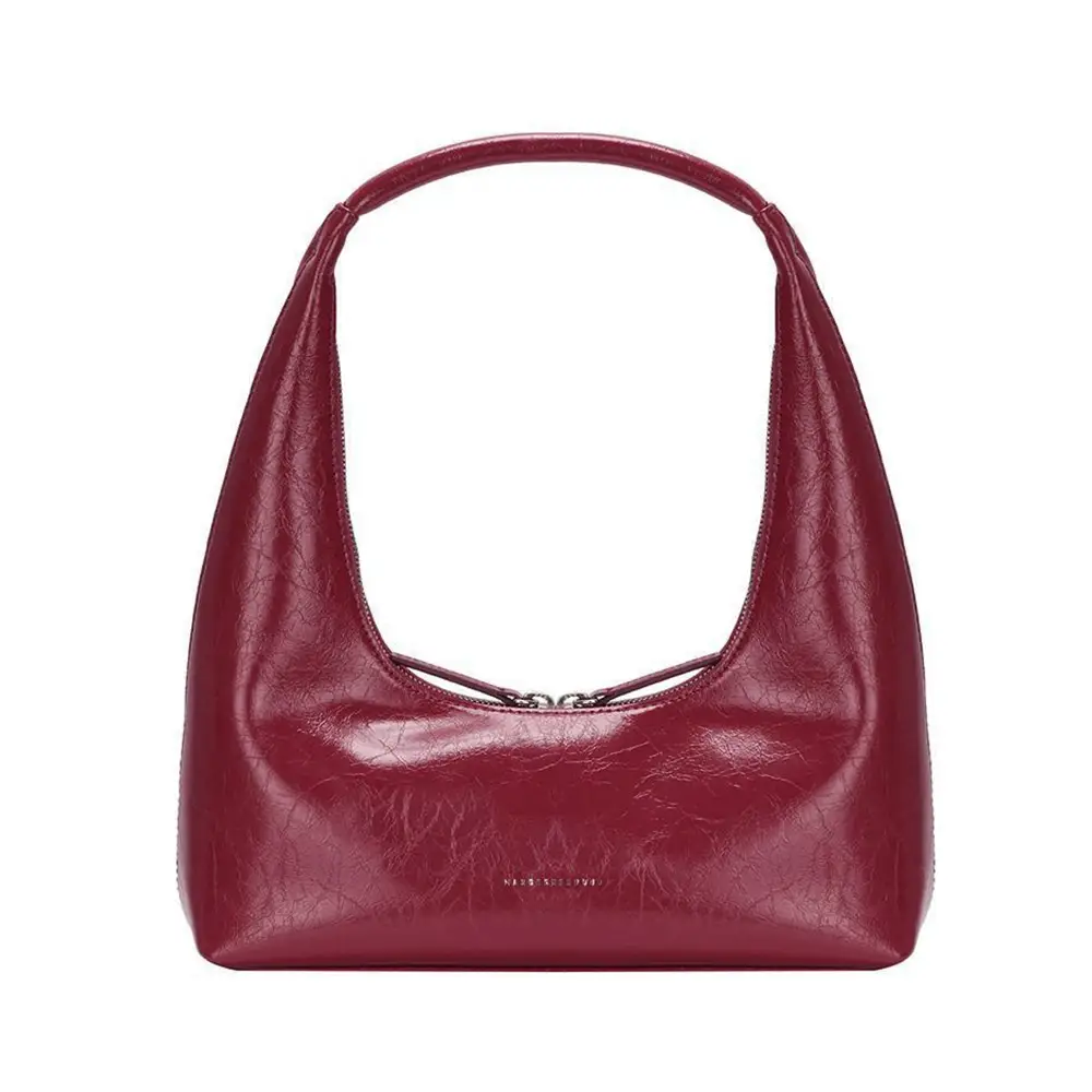Margesherwood Hobo Shoulder Bag Dark Brown Crinkle – voilà.id