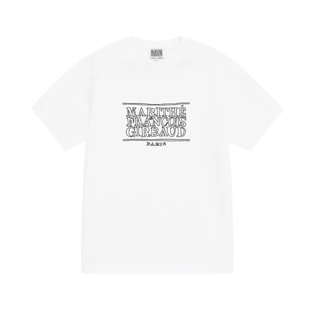 ★Marithe + Francois Girbaud★ CLASSIC LOGO TEE white MFG45C T-SHIRT - MARITHE FRANCOIS GIRBAUD