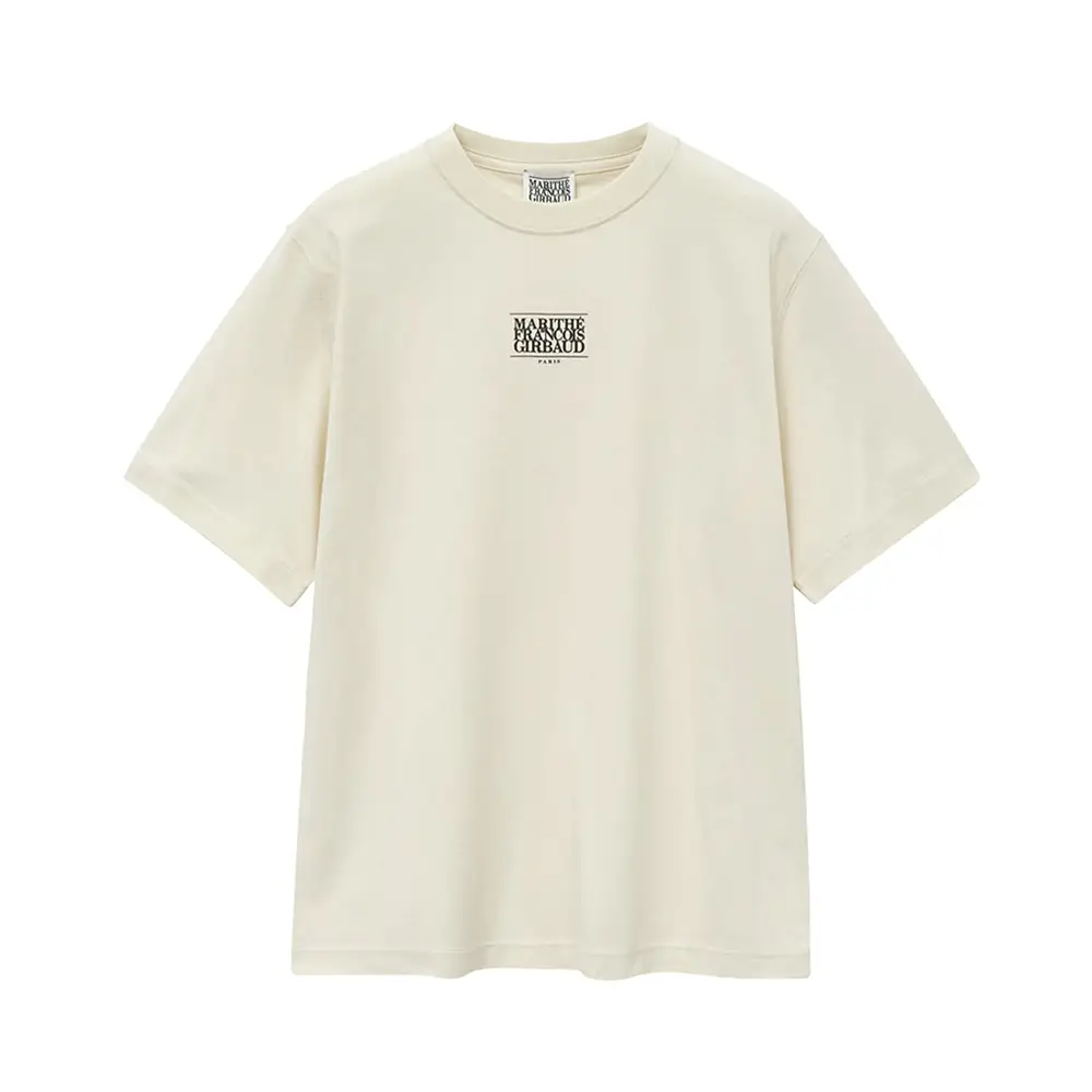 Tシャツ・カットソー Marithe + Francois Girbaud CLASSIC LOGO STAMP TEE white W) Marithe Francois Girbaud Classic Logo T-Shirt White
