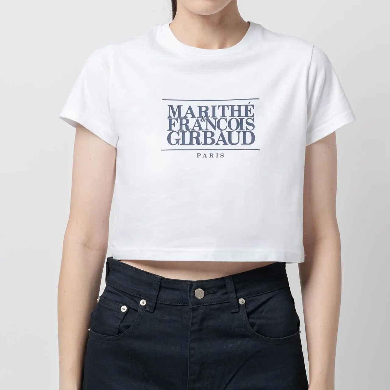 ★Marithe + Francois Girbaud★ W CLASSIC LOGO TEE white MFG4 W CLASSIC LOGO TEE white - MARITHÉ+FRANҪOIS GIRBAUD